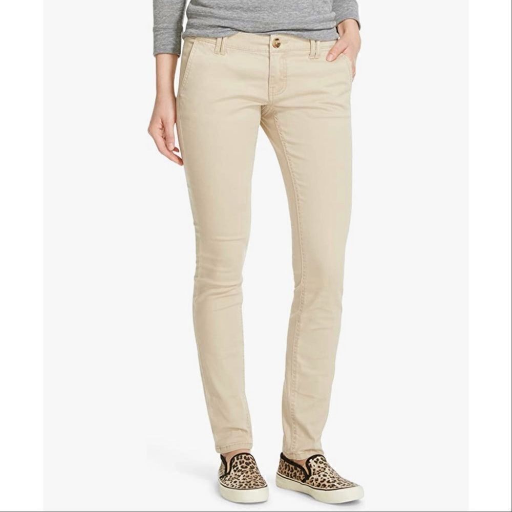 Mossimo Mid Rise Skinny‎ Chino Pants Tan 2